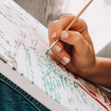 Canvas Osmanlı Dönemi Kabe Sayılarla Boyama Seti Kasnaklı 40 x 50 cm