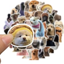 Sevimli Köpek Çıkartmaları Laptop Notebook Tablet Sticker Seti