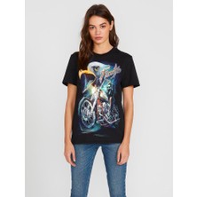 Motosiklet Baskılı T-Shirt