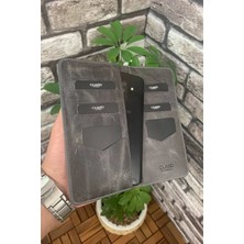 Derije Hakiki Deri Antik Gri Telefon Girişli Erkek Portföy Cüzdan (T1508)