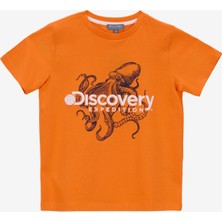 Discovery Expedition Baskılı Turuncu Erkek Çocuk T-Shirt D5SB-TST3251