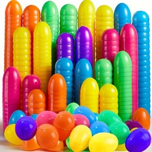 Renkli Çocuk Yumurtaları-Plastik Dört Adet Içi Doldurabilen Happy Bunny