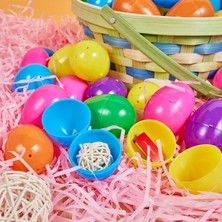 Renkli Çocuk Yumurtaları-Plastik Dört Adet Içi Doldurabilen Happy Bunny