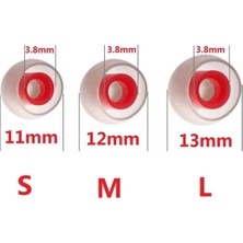 Maxup Huawei Freebuds 4i Kulaklık Tıpası Pedleri 6 Adet Silikon Kulak Içi Uçları L/m/s Evrensel Uyumlu