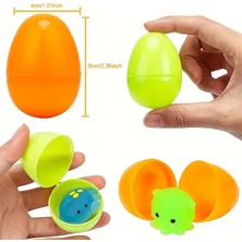 Renkli Çocuk Yumurtaları-Plastik Dört Adet Içi Doldurabilen Happy Bunny