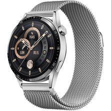 Voyo Huawei Watch 4 46MM Saat Kordonu Metal Hasır Tasarım Mıknatıslı Kordon Kayış Strap
