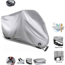 Kymco Xciting Vs 400  Gri Kilit Uyumlu Motor Brandası Arka Çanta Uyumlu Ultra Kalın Su Geçirmez