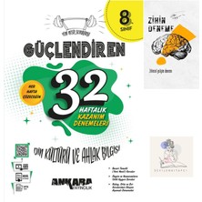 Ankara Yayıncılık LGS Din Kültürü Güçlendiren 32 Hafta Deneme+Zihin Deneme+Sssk547