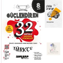 Ankara Yayıncılık LGS Türkçe Güçlendiren 32 Hafta Deneme+Zihin Deneme+Sssk556