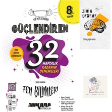 Ankara Yayıncılık LGS Fen Bilimleri Güçlendiren 32 Hafta Deneme+Zihin Deneme+Sssk526