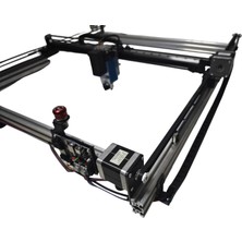 Lazer 80W Lazer Kesim ve Gravür Oyma Makinası 50X50 cm + Kompresör Lineer Kızaklı
