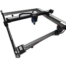 Lazer 80W Lazer Kesim ve Gravür Oyma Makinası 50X50 cm + Kompresör Lineer Kızaklı