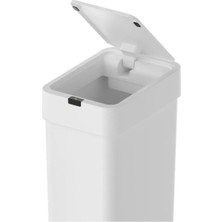 Sensörlü Otomatik Slim Çöp Kovası 9 Litre Plastik Beyaz Yerli Üretim