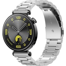 Novatis Huawei Watch Gt 5 Pro 42MM/GT 5 41MM/GT 4 41 mm Uyumlu Kordon 18MM Paslanmaz Çelik
