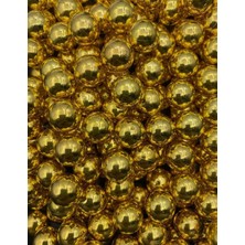 8 mm Gold Renk Deliksiz Inci 25 gr (80-85 Adet )