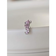 Deniz Atı Model Kıkırdak Piercing Tragus Helix Silver Gümüş Renk Küpe