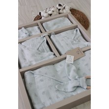 Cassiope Barbosa Cassiope  Organic Cotton (Müslin) Erkek Bebek Yenidoğan 10 'lu Hastane Çıkışı -50 cm