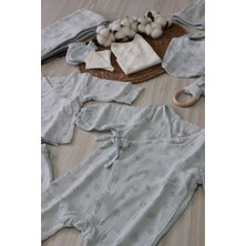 Cassiope Barbosa Cassiope  Organic Cotton (Müslin) Erkek Bebek Yenidoğan 10 'lu Hastane Çıkışı -50 cm