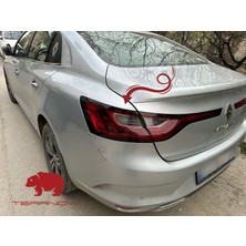 Megane 4 (2016-2024) Stop Çerçeve Kaplama - Parlak Siyah