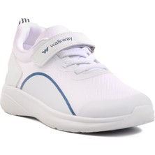 Beyaz-Lacivert Çocuk Spor Ayakkabı Dera 640 F