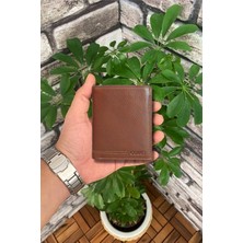 Derije Hakiki Deri Taba Çok Bölmeli Dikey Erkek Cüzdanı (T180)