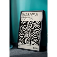 Artiera Huzurlu Siyah-Beyaz Desenler - Japandi Doğal Ahşap Çerçeveli Tablo