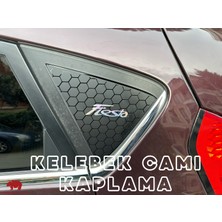 Tearnow Ford Fiesta Mk7 (2008-2016) Kelebek Camı Kaplama - Mat Siyah & Hologram