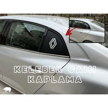 Tearnow Renault Megane 4 (2016-2025) Kelebek Camı Kaplama - Mat Siyah & Hologram