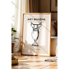 Artiera Sanatın Zamansızlığı Art Bohem Doğal Ahşap Çerçeveli Tablo