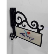Türkiye Tabela Metal Magnet 8X8CM Yerli Milli Turizm Turistik Ülke Isim Dekoratif Şık 1 Adet