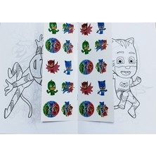 4 Adet Stickerli Boyama Kitabı (Roblox'/örümcek Ad./pijamask'/minecraft Figürlü)