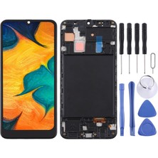 Samsung Galaxy A30 LCD Ekran +Tamir Seti Çerçeveli Siyah Renk Ilanı 123WSD