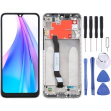 Redmi Note 8t LCD Ekran Çerçeveli Gümüş +Tamir Seti Indirimplus