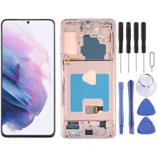 Samsung Galaxy S21 Plus 5g LCD Ekran Amoled Sm G996 Çerçeveli +Tamir Seti Gold Renk