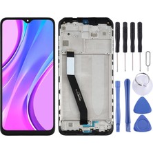Redmi 9 LCD Ekran Çerçeveli +Tamir Seti M2004J19G M2004J19C Sağlam Paketleme