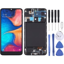 Samsung Galaxy A20 LCD Ekran OLED Sm A205F +Tamir Seti Siyah Renk Ilanı Çerçeveli Aynı Gün Kargo