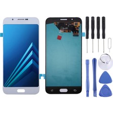Samsung Galaxy A8 LCD Ekran Beyaz Renk Ilanı OLED +Tamir Seti