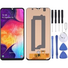 Samsung A50 LCD Ekran A505 Siyah Renk Ilanı Tamir Seti Ekran