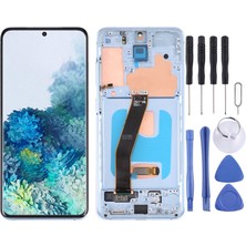 Samsung Galaxy S20 LCD Ekran Mavi Renk Ilanı +Tamir Seti Amoled Çerçeveli LCD Ekran