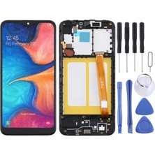 Samsung Galaxy A20E LCD Ekran +Tamir Seti Çerçeveli Siyah Renk Ilanı VRE444