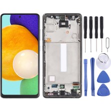 Samsung Galaxy A52 LCD Ekran Çıtalı Tam Boyut OLED +Tamir Seti Sm A525 Screen