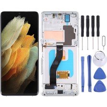 Samsung Galaxy S21 Ultra 5g Sm G998B LCD Ekran +Tamir Seti Amoled Gümüş Indirimplus