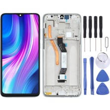 Redmi Note 8 Pro LCD Ekran Çerçeveli +Tamir Seti Tek Sim Kart Gümüş Aynı Gün Kargo