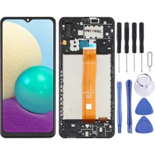 Samsung A02 LCD Ekran A022 LCD Ekran Çıtalı +Tamir Seti Birebir Uyumlu