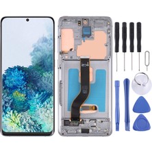 Samsung Galaxy S20 Plus LCD Ekran Gri Çerçeveli +Tamir Seti RX4F