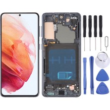 Samsung Galaxy S21 5g Sm G991B LCD Ekran OLED Çerçeveli +Tamir Seti Siyah Renk Ilanı
