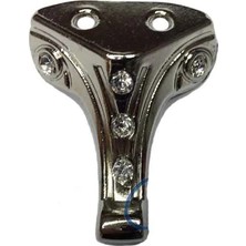 Moda Taşlı Ahşap, Mdf, Sunta Sandık Ayağı, Kutu Ayak 3,5 cm - Nikel