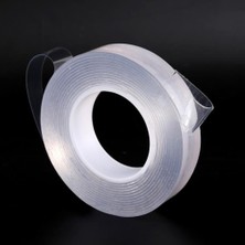 Toptan Bulurum 2 Metre X 3 Cm Şeffaf Güçlü Nano Çift Taraflı Silikon Jel Yapıştırıcı Bant