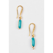 Lila Rosa Etnik Otantik Turkuaz Mine Küpe