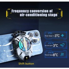 Prepare 5000 Rpm Kablolu Dijital Göstergeli Işıklı Cep Telefonu Soğutucu Isı Önleyici Fan